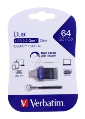 49967 STORE  N  GO geschikt voor DUAL DRIVE USB-A 3.0/ USB-C 64GB