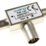 TVE 1-03 TVE00103 ANTENNESPLITTER 0,1-2200 VOOR AANSLUITING TWEE TOESTELLEN