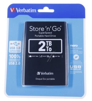 STORE´N´GO 53177 2TB 2,5"/ USB3.0 HARDE SCHIJF,  ZWART