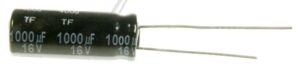 1000UF-16V EEUFR1C102L ELCO RADIAAL 105° 8X20MM. RM=3,5MM. -ROHS-