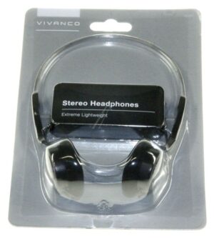 SR 3030 32253 HOOFDTELEFOON STEREO EXTRA LICHT ZWART