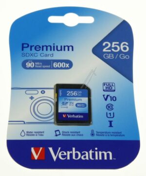 SDXC 44026 GEHEUGENKAART 256GB VERBATIM UHS-I CLASS-10