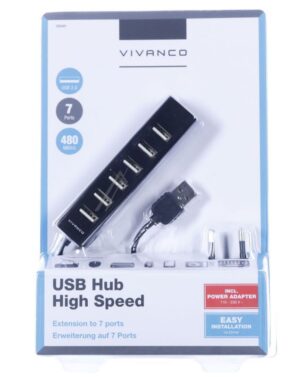 IT-USBHUB7PWR 36661 USB 2.0 HUB,  7 INGANGEN,  INCLUSIEF. NETVOEDING