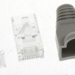TVAC40890 RJ45-STEKER 8P8C CAT5 ONAFGESCHERMD,  MET TULE GRIJS