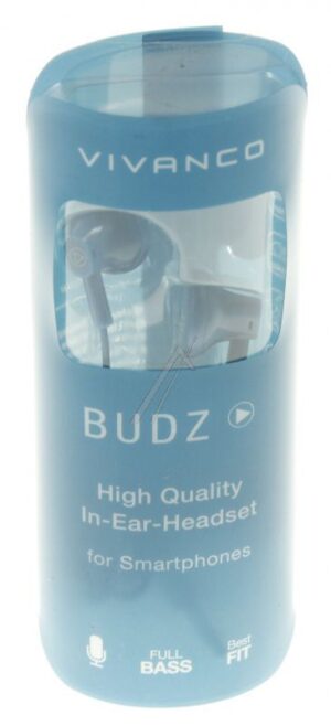 BUDZ BLUE 38927 IN-EAR STEREO KOPFHÖRER MIT TELEFONFUNKTION,  BLAU