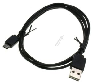 MICRO USB 2.0 B STEKER => USB 2.0 A STEKER KABEL ZWART 1M