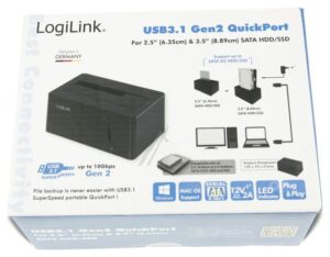 QP0027 QUICKPORT USB 3.1 GEN2 TO 2,5/ 3,5" HDD/ SSD