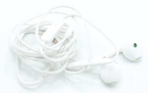 8550466 EARPHONE MH147 TYPE-C SINGLE WHITE FM FUNCTION AMERICAN STANDARD OPP CIRCLE PACKAGING PLASTIC PLUG USB