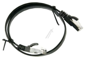 PATCHKABEL CAT7, RJ45, U/ FTP,  ZWART 0,5M,  SLIM