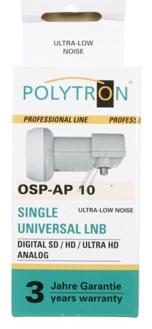 OSP-AP 10 9245014 UNIVERSELE SINGLE-LNB VOOR AANSLUITING V. EEN ONTVANGER