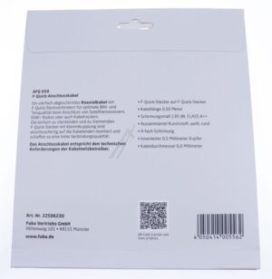 AFQ050 22506230 F-QUICK COAXKABEL 0,5 M