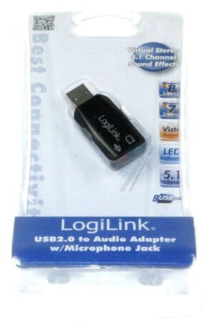 UA0053 USB SOUND ADAPTER 5.1 MET MICROFOON-JACK