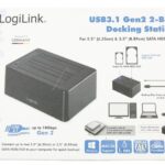 QP0028 QUICKPORT USB 3.1 GEN2, FÜR ZWEI 2,5"    3,5" SATA HDD/ SSD