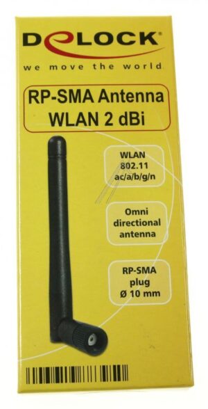 88395 WLAN 802.11 AC/ A/ B/ G/ N ANTENNE RP-SMA 2 DBI OMNIDIRECTIONAAL