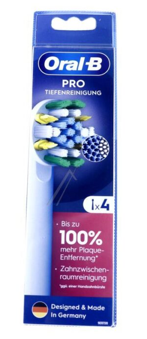 80728898 ORAL-B OPZETBORSTELS PRO EXTRA REINIGING 4 STUKS VERPAKKING