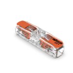 WAGO 221-2411-1 DOORVOERCONNECTOR MET HEVEL VOOR ALLE GEIDERS TOT MAX. 4MM² 2DRAADS