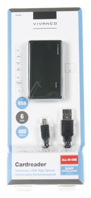 IT-USBCR 6SL 34296 USB 2.0 UNIVERSEEL KAARTLEZER ,  6 SLOTS