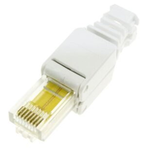 RJ45 STEKKER,  CAT5E,  ZONDER GEREEDSCHAP