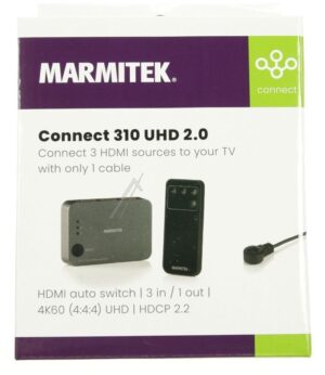 CONNECT 310 UHD 2.0 25008365 HDMI AUTO-SWITCH | 3 IN /  1 UIT 4K60 (4:4:4) UHD | HDCP 2.2