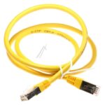 PATCHKABEL CAT6, RJ45, S/ FTP (PIMF),  GEEL,  1M,  LSOH