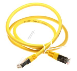 PATCHKABEL CAT6, RJ45, S/ FTP (PIMF),  GEEL,  1M,  LSOH