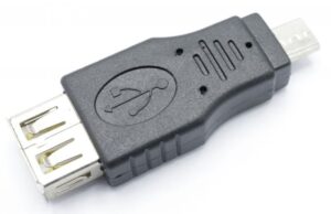 OTG ADAPTER,  MICRO-USB-B STEKER OP USB- A CONTRA 2.0