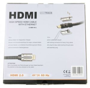 HDMI-A-STEKER /  HDMI-A-STEKER,15M AKTIEF MET CHIPSET