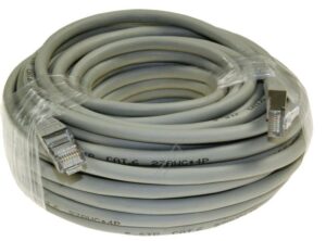 PATCHKABEL CAT6, RJ45, S/ FTP (PIMF),  GRIJS,  15M,  LSOH