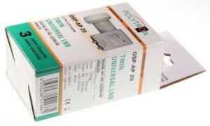 OSP-AP 20 9245114 UNIVERSEEL-TWIN-LNB VOOR AANSLUITING VAN TWEE ONTVANGERS