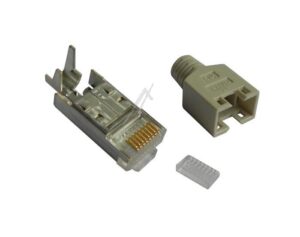 TM11 RJ45-STEKER TM11, 3-ELEMENTEN VOOR CAT5E-KABEL,  ZWART