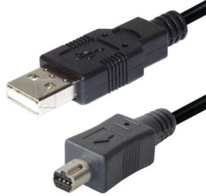 USB-KABEL USB-A STEKER /  MINI-USB STEKER geschikt voor NIKON 8-PIN 2,0MTR.