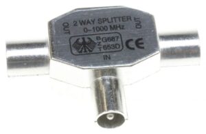 BKV 660HQ COAX-SPLITTER RADIO IN ZINK/ METALEN BEHUIZING