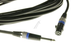 6,35MM-JACK-STEKER MONO/ 3POL-XLR-CONTRA 10M
