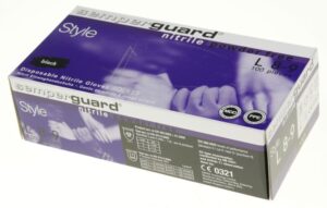 SEMPERGUARD NITRIL STYLE WEGWERPHANDSCHOENEN,  MAAT L,  100 STUKS