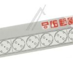 ALU-LINE 19" 1390007018 CONTACTDOOS VOOR SCHAKELKASTEN 8-VOUDIG,  2M,  MET SCHAKELAAR