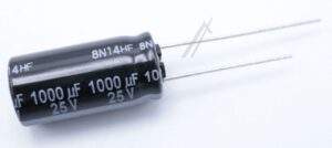 1000UF-25V EEUFR1E102 ELCO RADIAAL 105° 10X20MM.