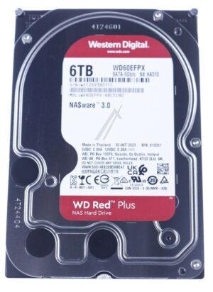 WD60EFPX WD RED PLUS 6TB SATA 6GB/ S 8,9CM 3,5INCH 258MB CACHE INTERNE HDD BULK