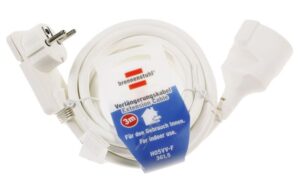 1168980230 HOOFWAARDIGE VERLENGKABEL 3X1,5MM² MET PLATTE STEKER 3MTR