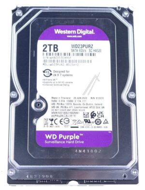 WD23PURZ WD PURPLE 2TB SATA 6GB/ S CE HDD 8,9CM 3,5ZOLL INTERNAL 256MB CACHE 24X7 BULK