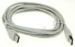 USB-KABEL WIT,  USB-A-STEKER /  USB-A-STEKER,  L: 3,0MTR.