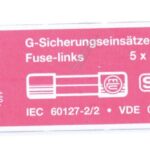0,063A-F ZEKERING SNEL,  5X20MM. INH:10 ST.