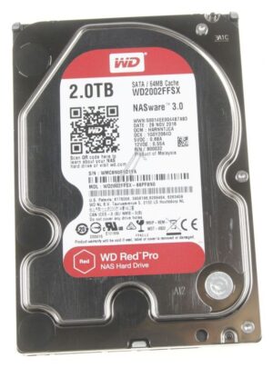 WD RED™ PRO WD2002FFSX 2TB 3,5"/ SATA-3 FESTPLATTE