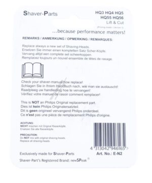 SCHEERKOP ALTERNATIEF VOOR PHILIPS HQ4/ 5/ 55/ 56 "LIFT & CUT"