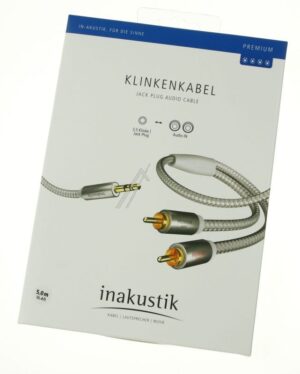 00410005 PREMIUM II MP3 3,5 JACK STEKKER /  2X CINCH STEKKER 5,0M