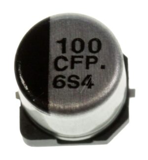 100UF-16V EEEFP1C101AP SMD-ELCO 105° RADIAAL 6,3X5,8MM. -ROHS-