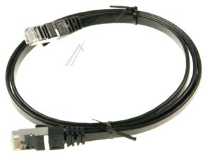 PATCHKABEL CAT7, RJ45, U/ FTP,  ZWART 1M,  SLIM