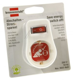 1508070 WANDCONTACTSTEKKER MET SCHAKELAAR