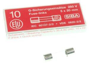 0,8A-F ZEKERING SNEL,  5X20MM.,  INH:10 ST. ROHS-CONFORM