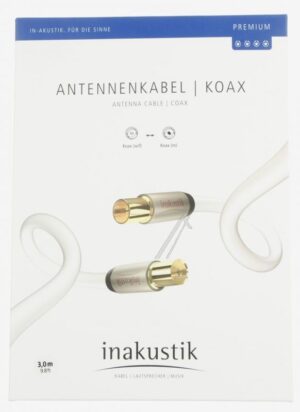 00426103 PREMIUM HDTV COAX ANTENNEKABEL STEKER /  CONTRA 3,0 MTR.