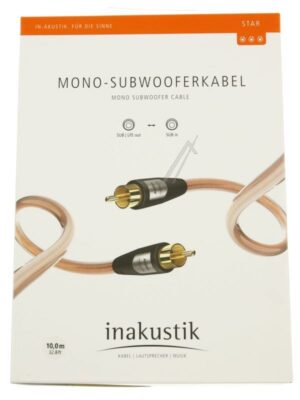 STAR 003083101 MONO-SUBWOOFERKABEL CINCH-ST.  CINCH-ST. 6,0MM,  L: 10 METER